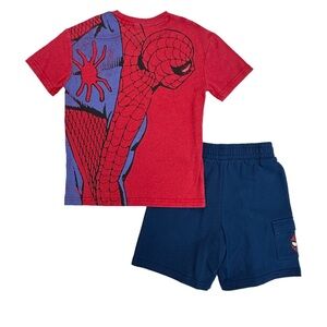 Disney Collection Little & Big Boys 2-pc. Marvel Spiderman Short Set